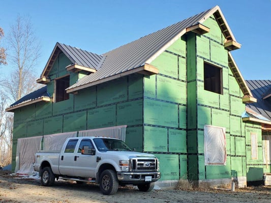 A new construction home in Franklin County, PA, insulated by South Central Services.