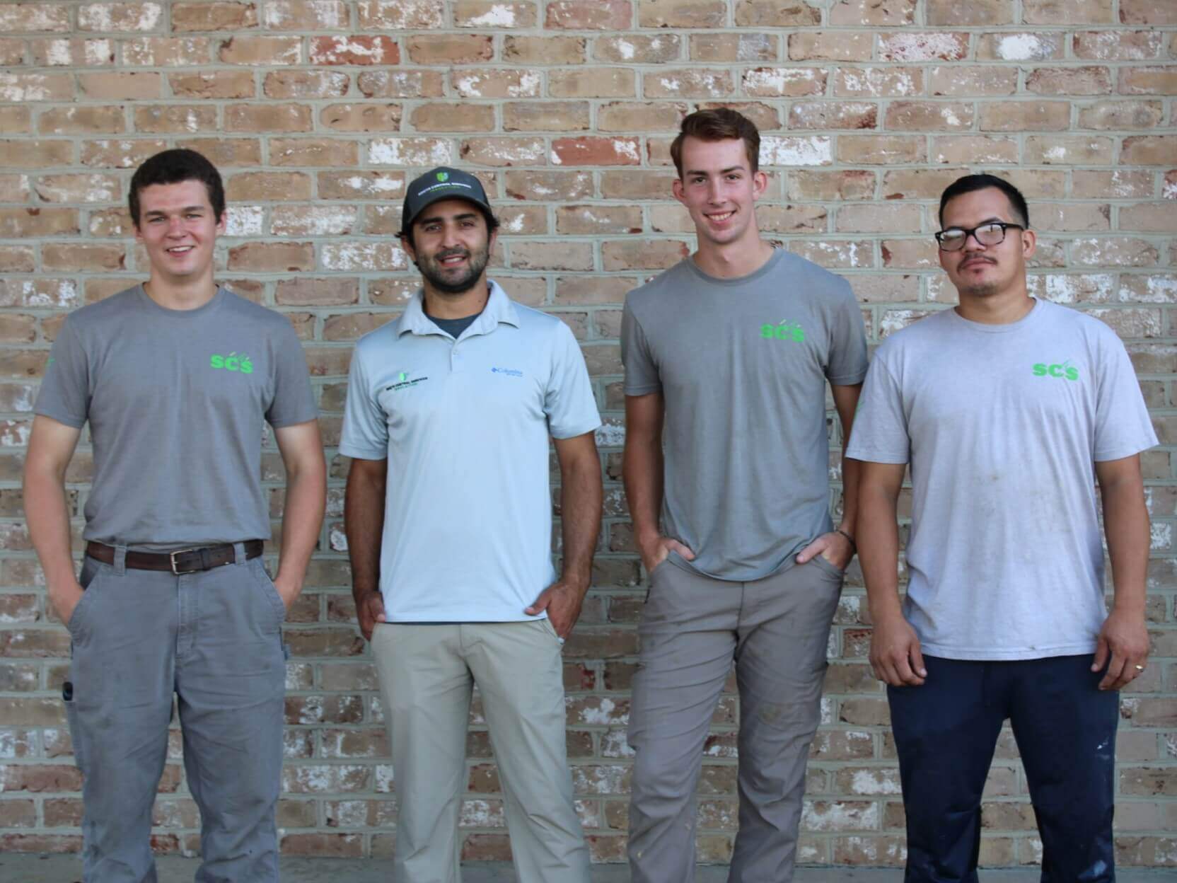 South Central Services' install crew members: Travis, Zeshan, Lyndon, and Franklin.