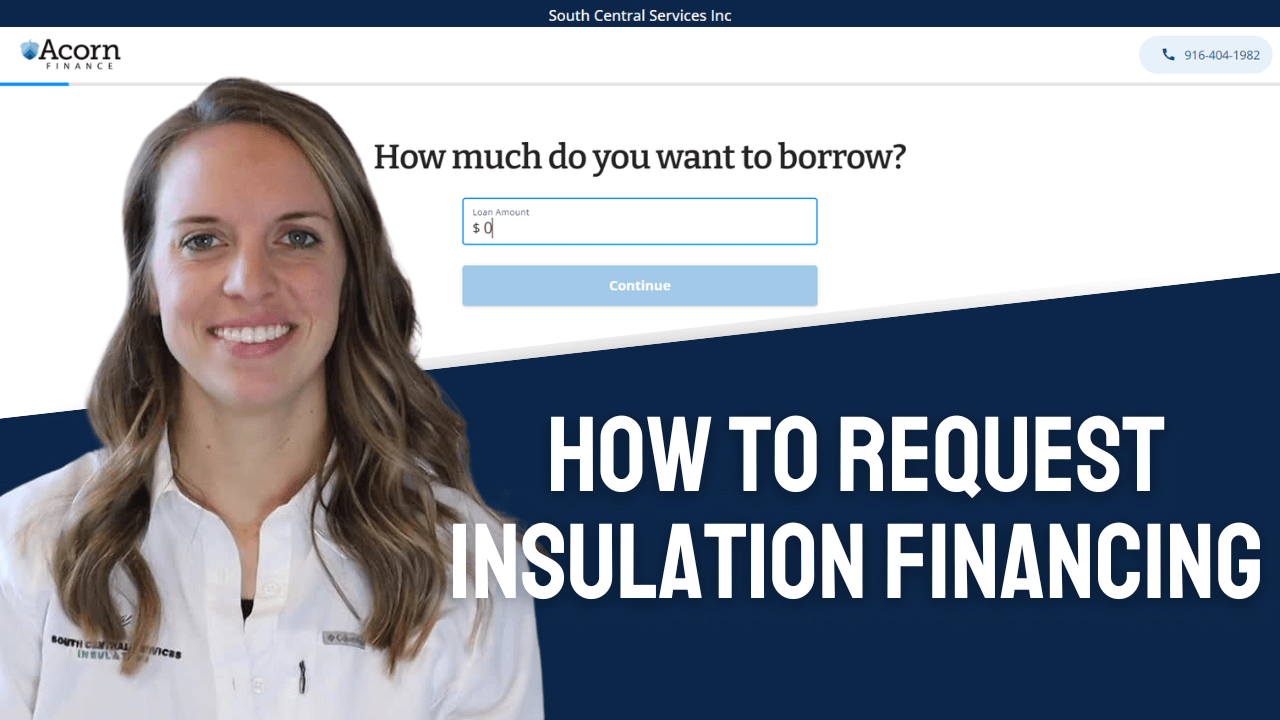 A thumbnail for a video explaining how to get financing through South Central Services' partner, Acorn Finance.